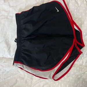 Nike Black Dri-FIT Shorts with Red Accents